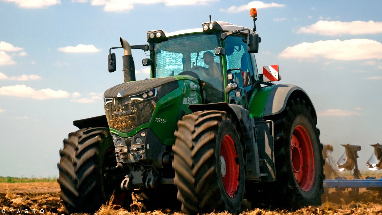 Вспашка торфяника / FENDT 1042 + RABE Marabu 180 /