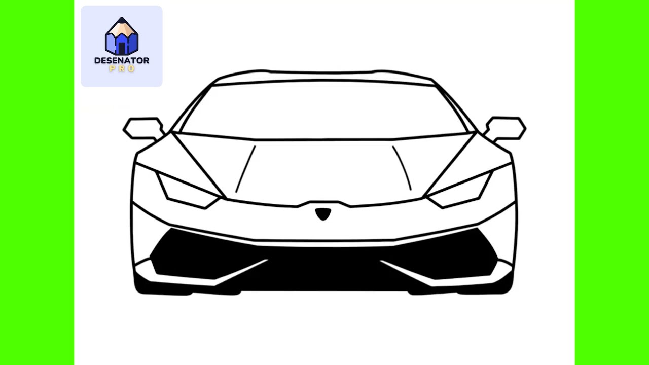 Cum Sa Desenezi Un LAMBORGHINI | Usor Pas cu Pas Tutorial pentru Incepatori