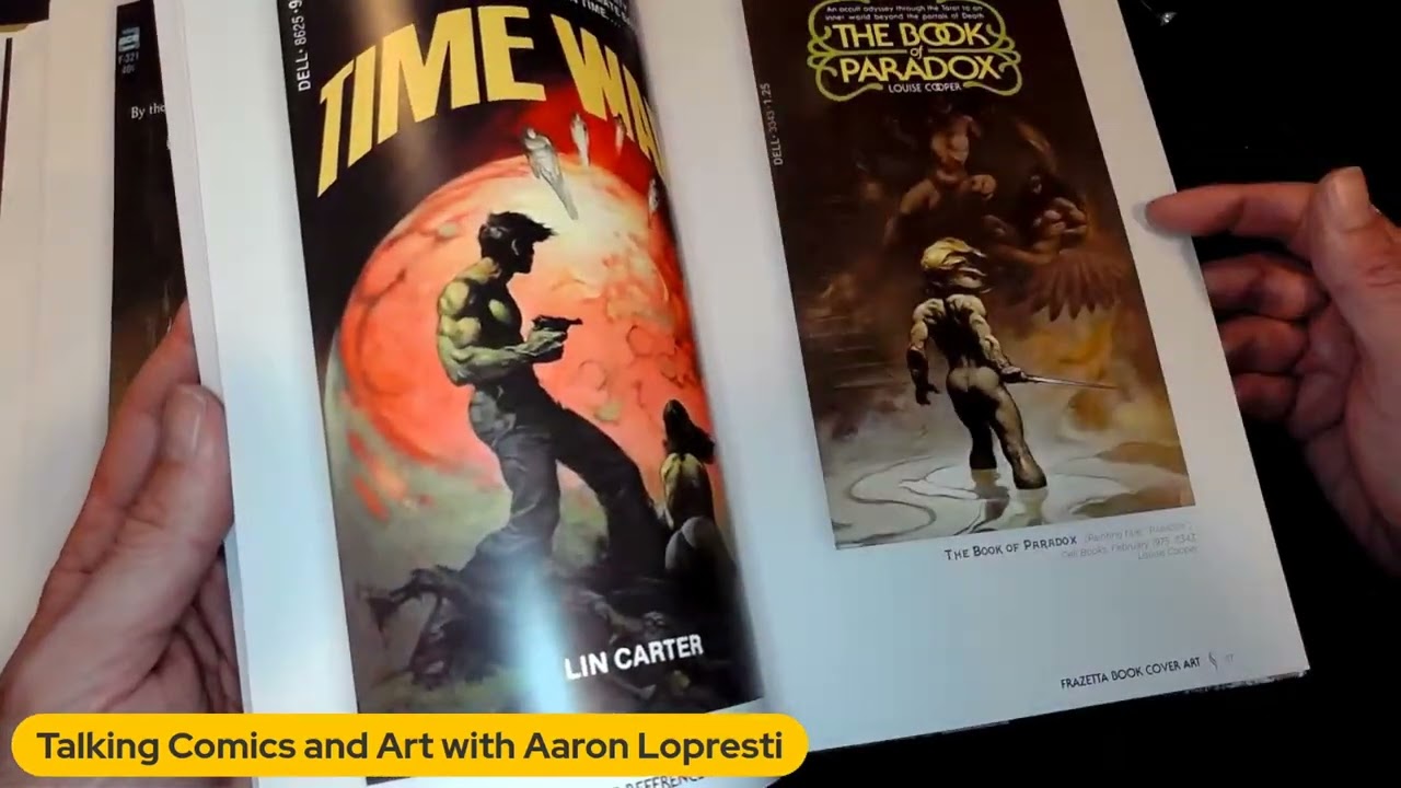 UNBOXING FRAZETTA BOOK COVER ART from Vangaurd Press