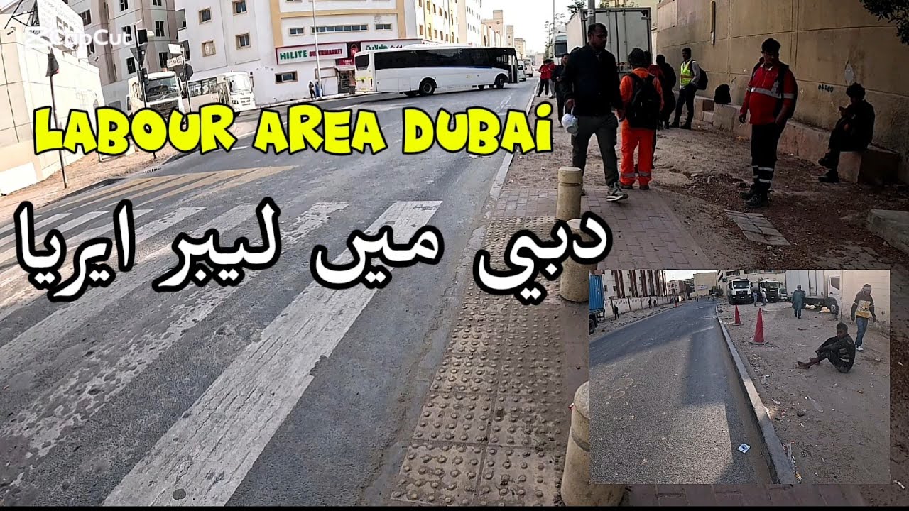Labour Life in Dubai | POV Walk | Real Life Dubai | GoPro12 Black | Dubai ki zindgi | Dubai 4K 🇦🇪