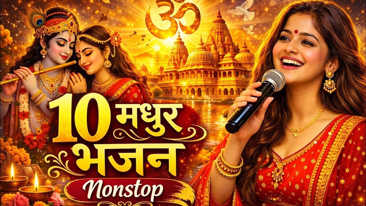 सुबह के Top 10 मधुर भजन | Nonstop Bhajan | Singer Nandini Prabha