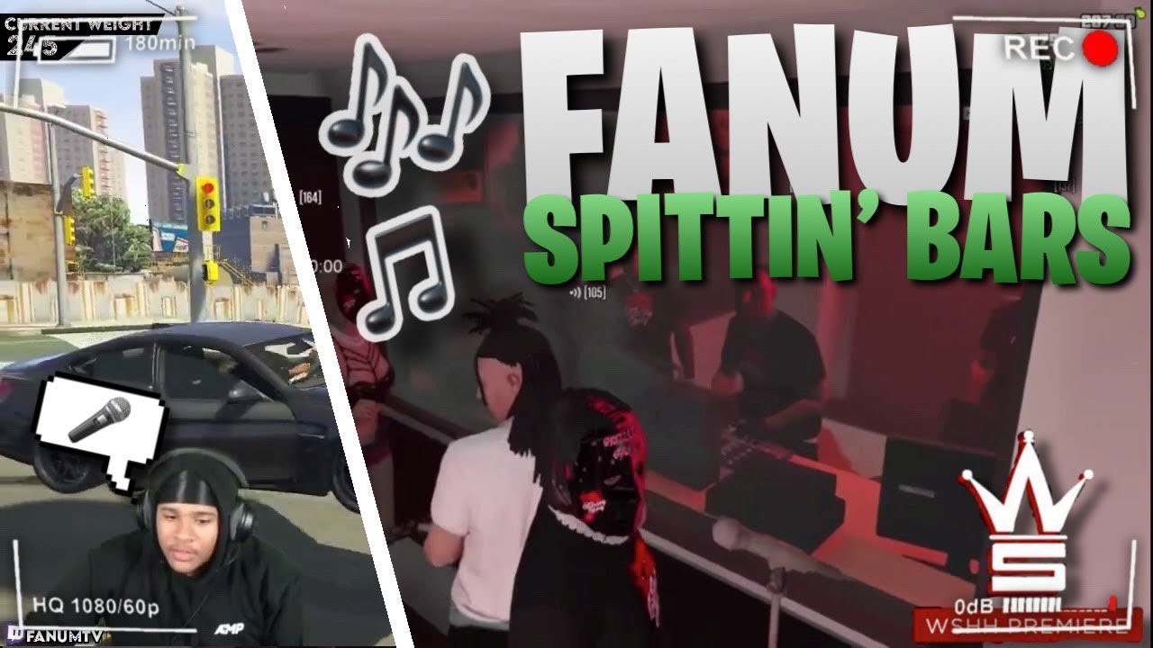 AMP Fanum Plays GTA RP Grizzley World:  FUNNY Documentary 😂 + 🔥 RAP MUSIC BATTLE 🎶  in the STUDIO!