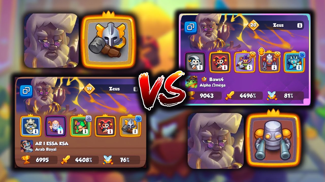 RUSH ROYALE: AR | ESSA KSA (Zeus, Inquisitor) vs. Baws4 (Zeus, Robot) | RR League 16 replay