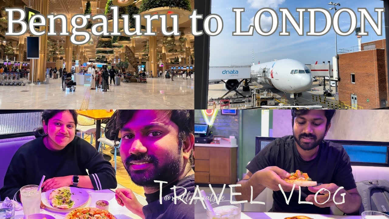 லண்டன் கிளம்பியாச்சு | Bangalore to London | flight journey | UK Tamil Vlog | Virgin Atlantic