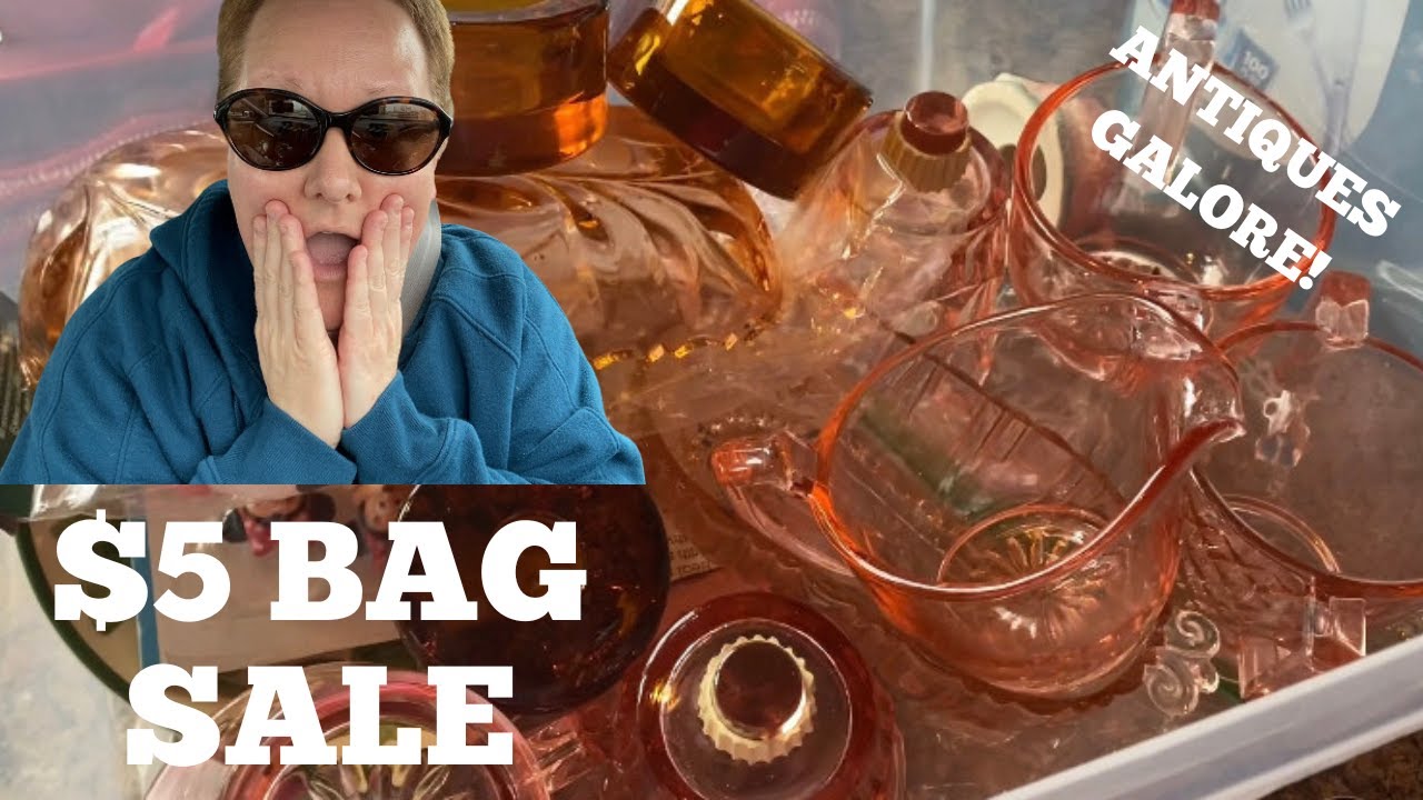 HUGE $5 Fill-A-Bag ESTATE SALE | Antiques & Vintage Collectibles To Resell On Ebay