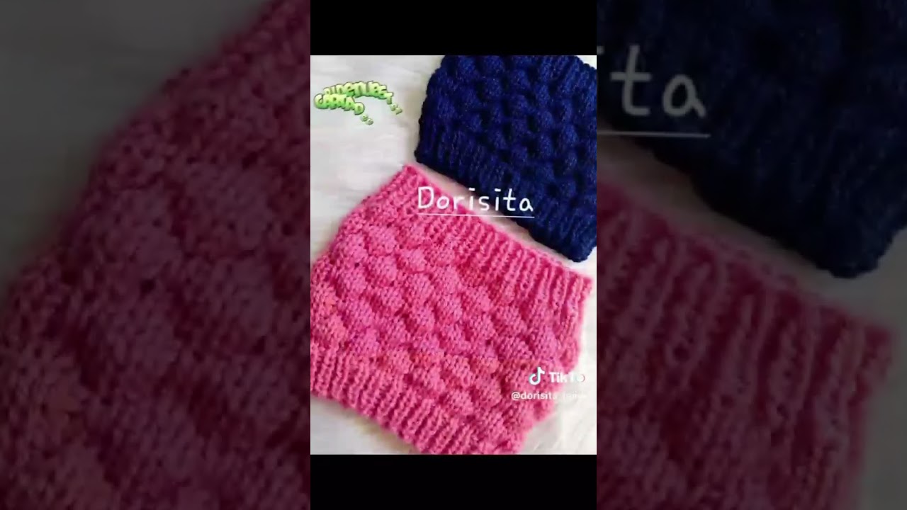 cuellos tejidos a dos agujas 💙 💖
