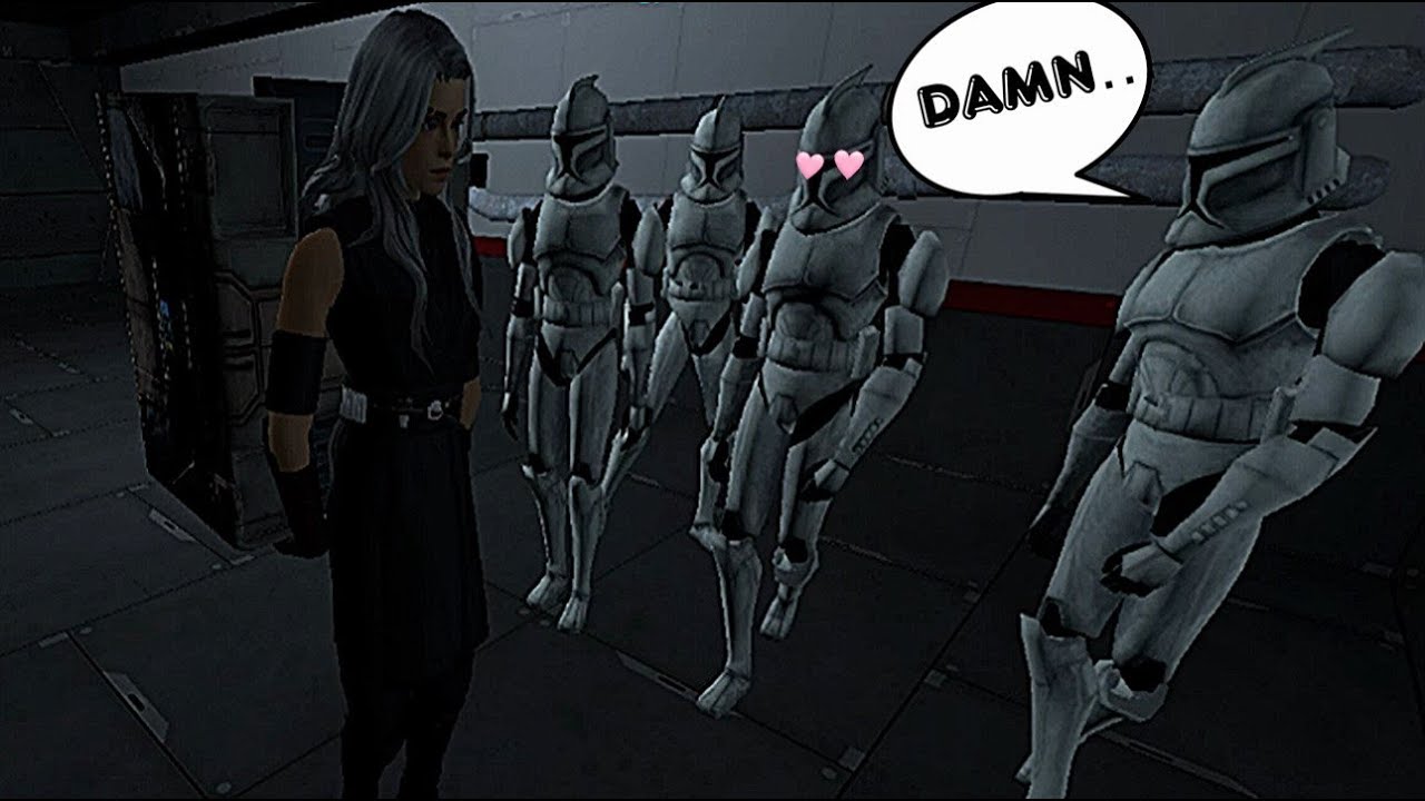 clone troopers attempt to rizz up jedi *GONE WRONG* GMOD STAR WARS RP