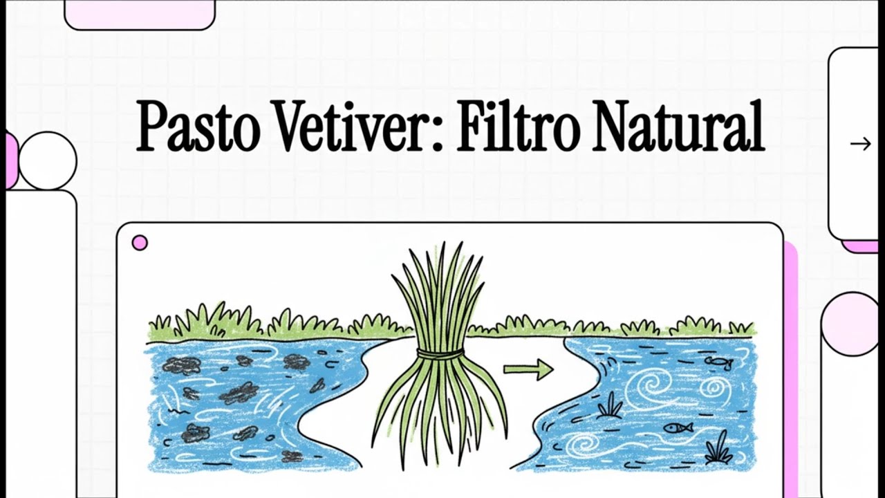 Pasto Vetiver  Filtro Natural