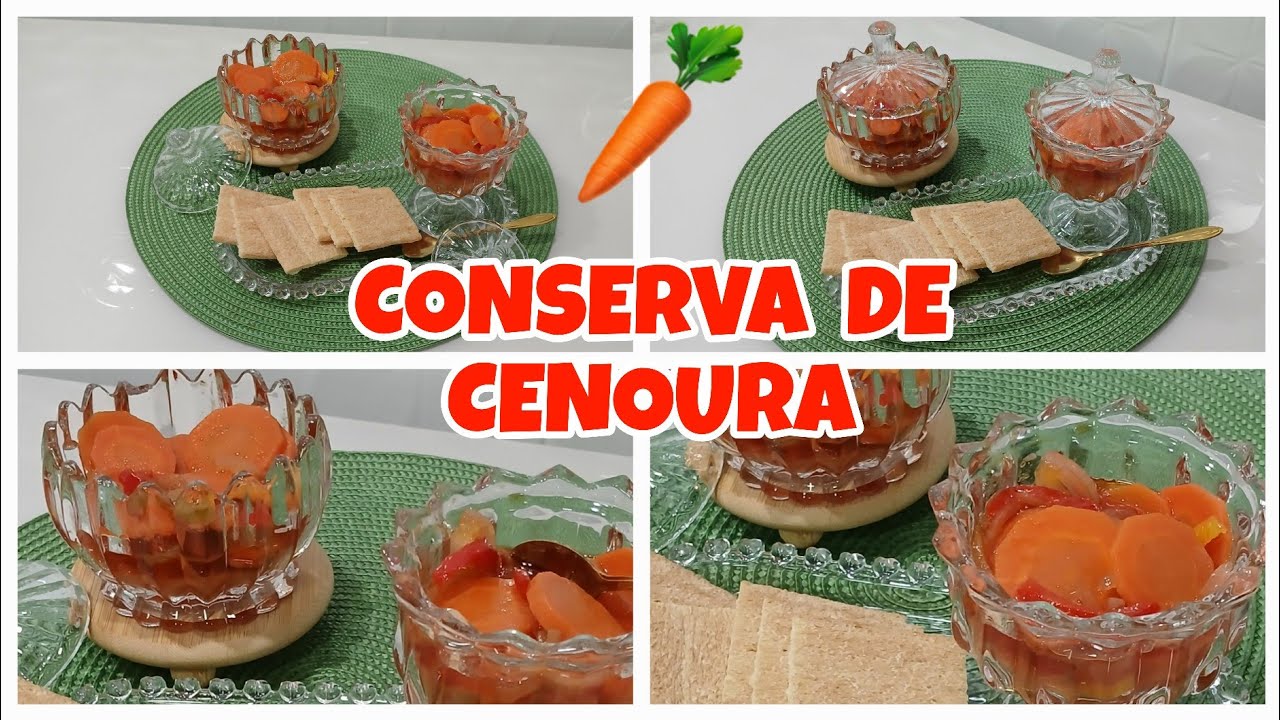 COMO FAZER CENOURA EM CONSERVA SUPER FÁCIL E DELICIOSA 