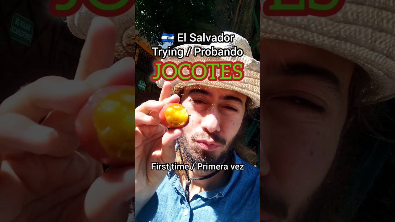Jocotes по 1$ в Сальвадоре 🍒 #streetfood #jocotes #elsalvador