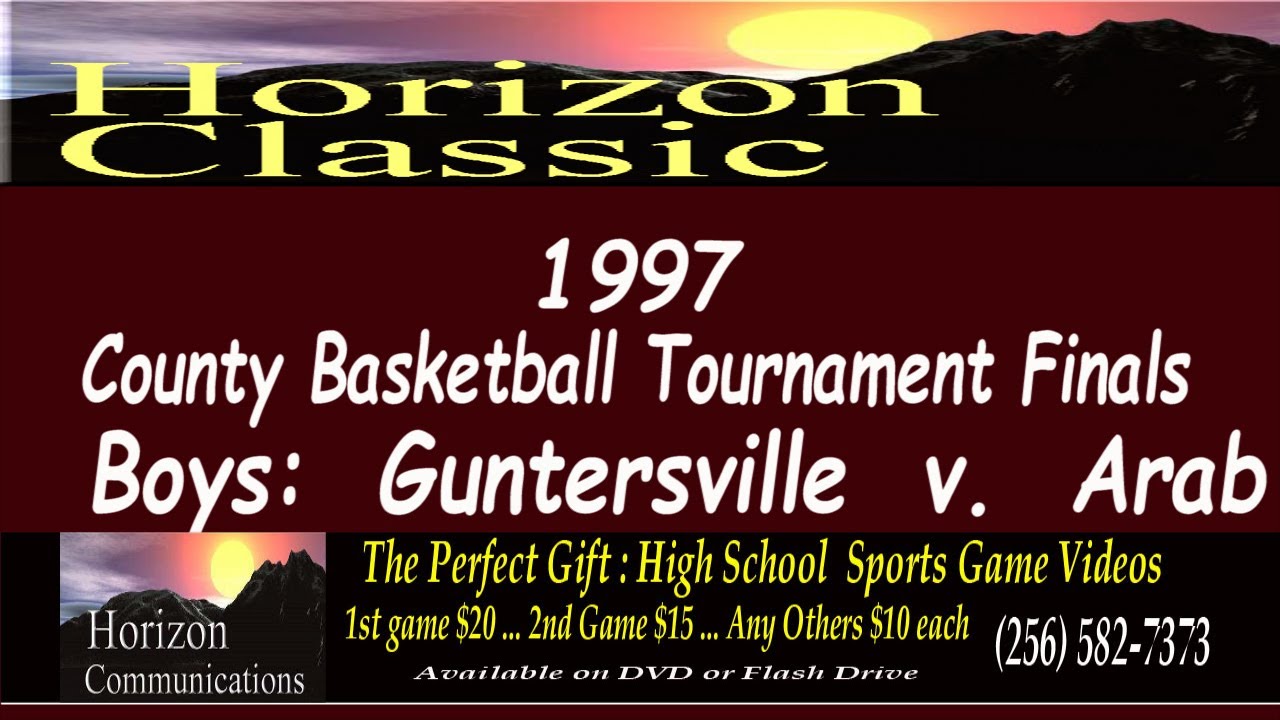 Horizon Communications TV Bcast: 1997 Boys Marshall Co. Basketball Final Guntersville v. Arab 2-1-97