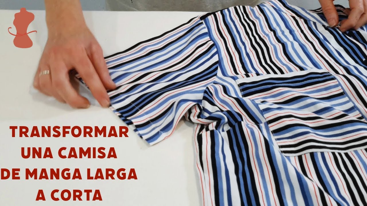 Transformar una camisa de manga larga a manga corta