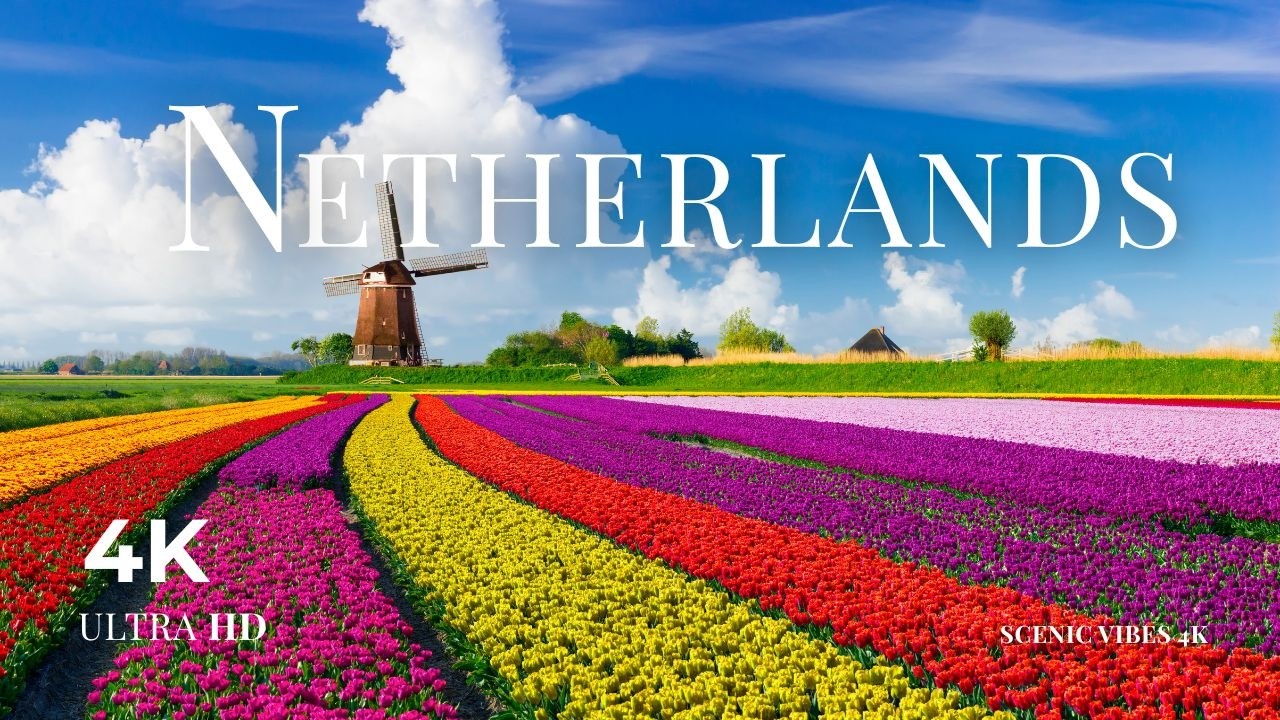 Netherlands in 4K 🇳🇱 | Beautiful Places, Dutch Windmills & Scenic Nature