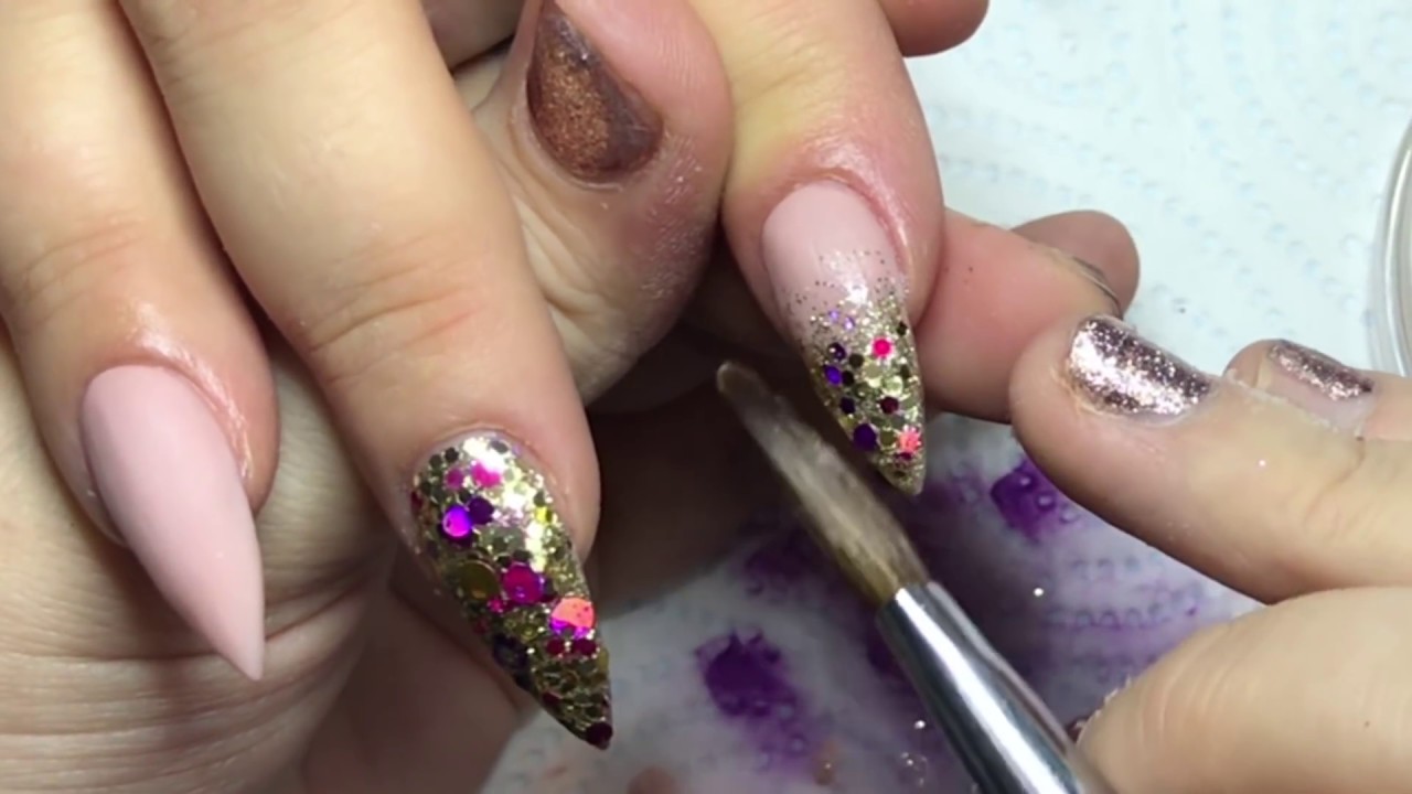 PURPLE/LEOPARD PRINT | ACRYLIC NAILS