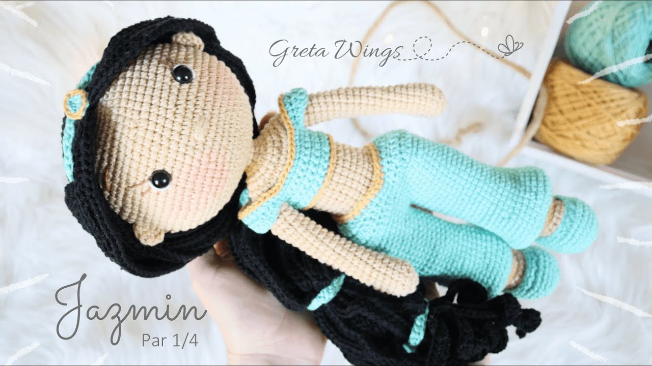 Tutorial Jazmín Amigurumi | Serie Princesas  Part 1/4 Sub 🇺🇸🇪🇸/ GretaWings