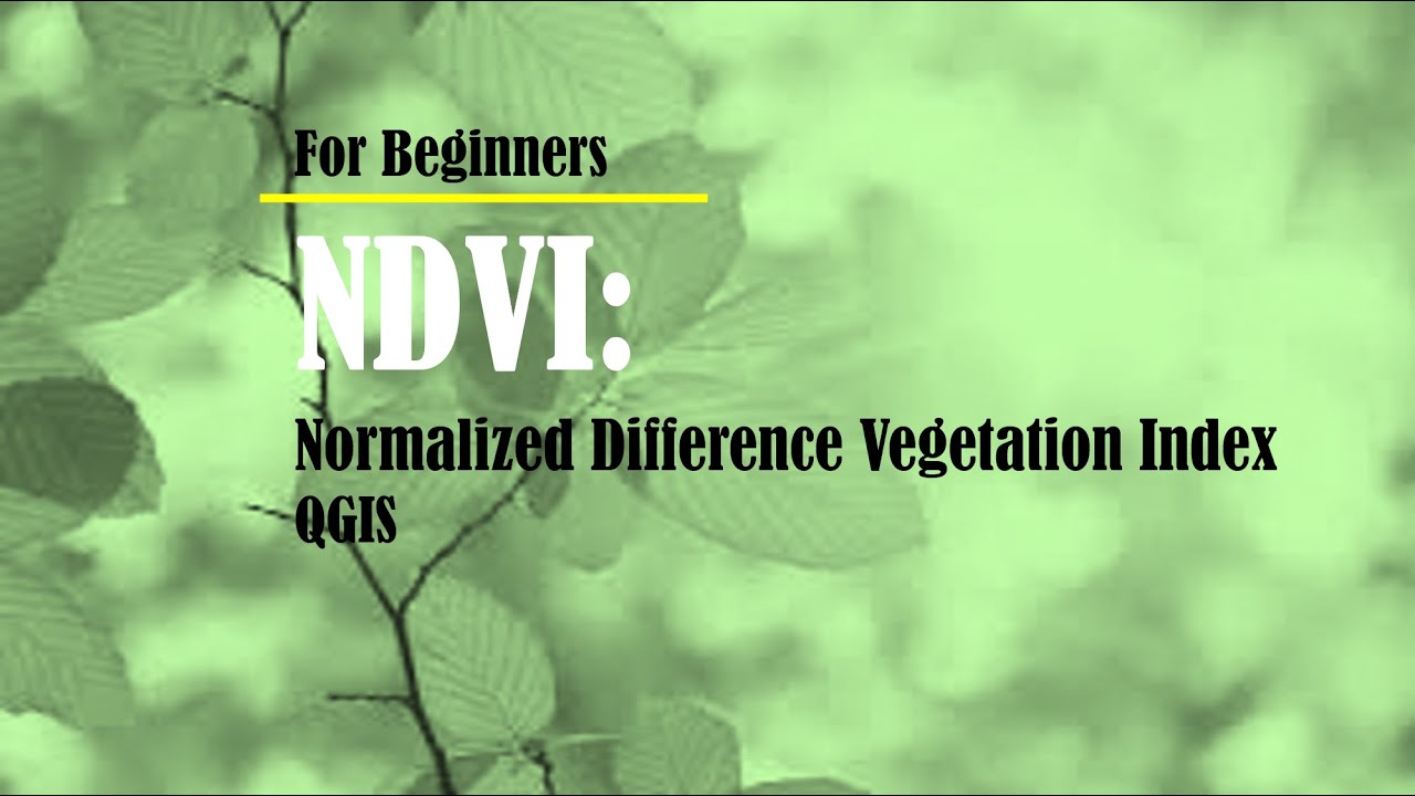 QGIS tutorial: NDVI :Normalized Difference Vegetation Index