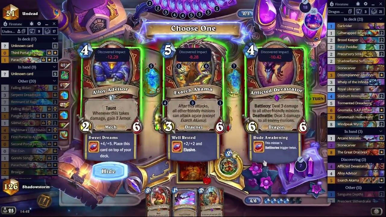 Hearthstone Echoes of the Infinite Dragon Warrior: 12 damage for 1 mana