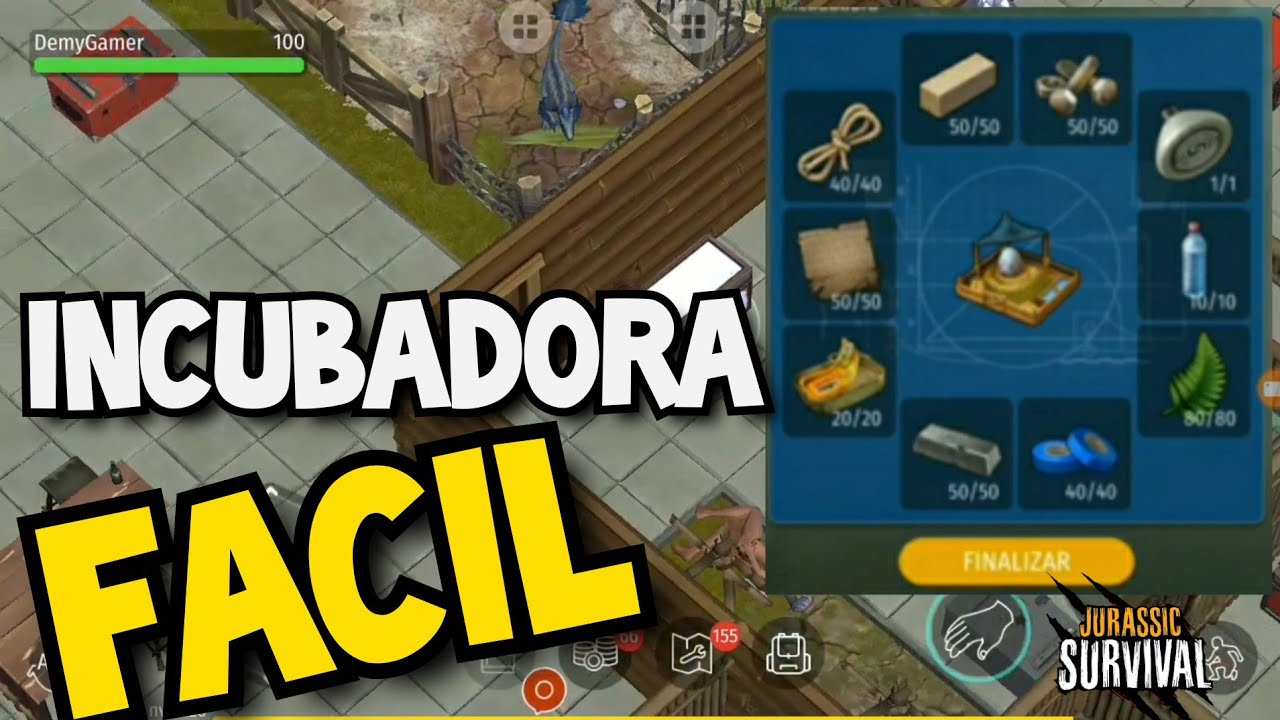 Jurassic  Survival: #89 Como conseguir os itens pra incubadora?