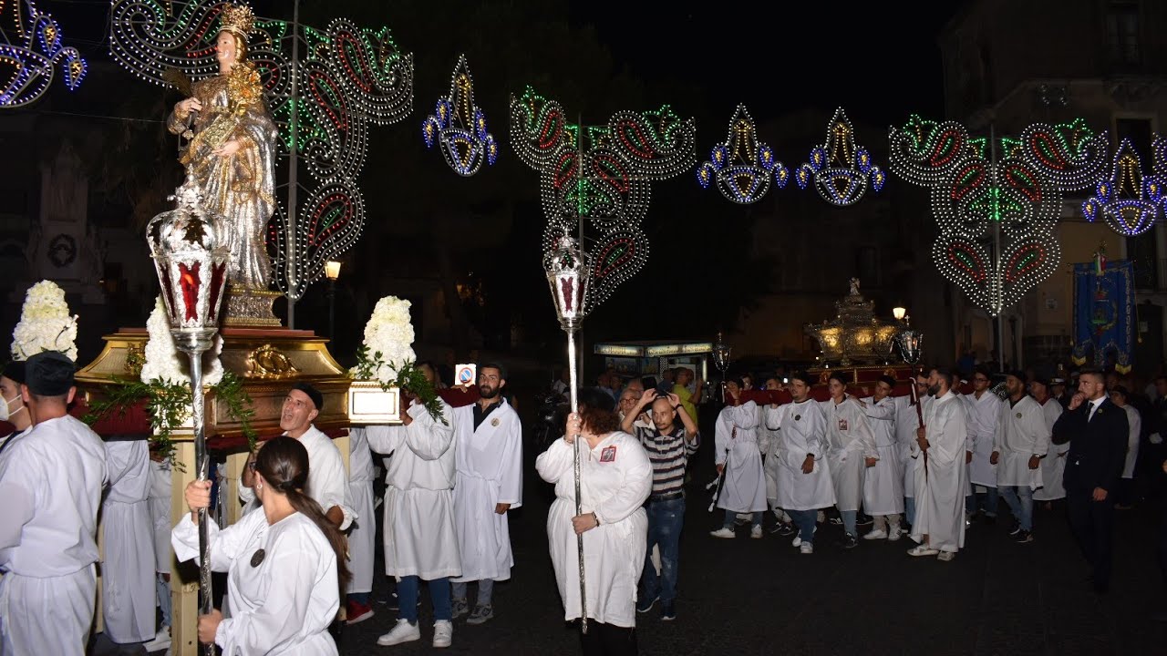 Festa della Traslazione delle reliquie di S.Barbara Paternò 2022.