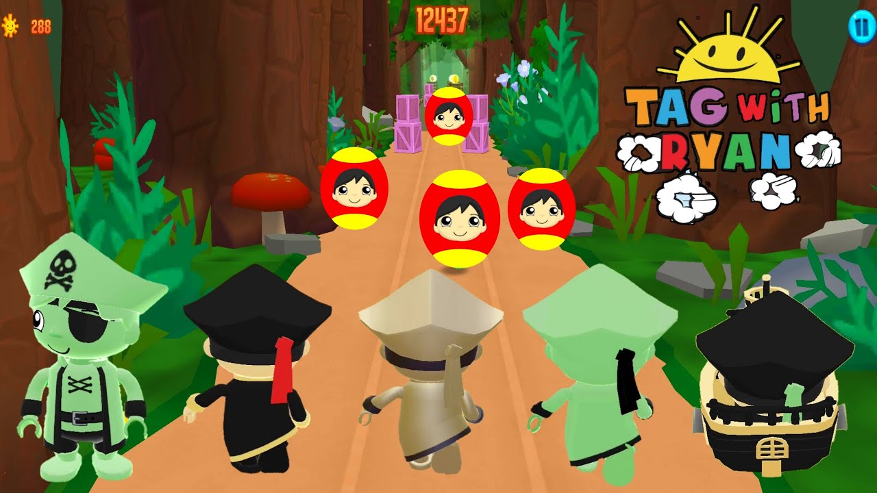 Tag with Ryan REVERSE MODE - Capn Midas Ryan vs Ghost Pirate Ryan vs Admiral Ryan | U-PLAY