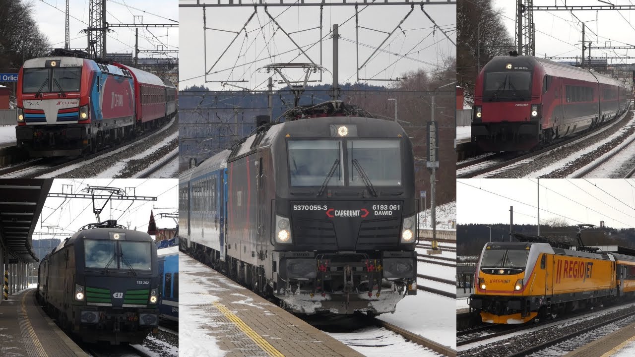 Pociągi w Usti nad Orlici/Vlaky v Ústí nad Orlicí 3.01.2026