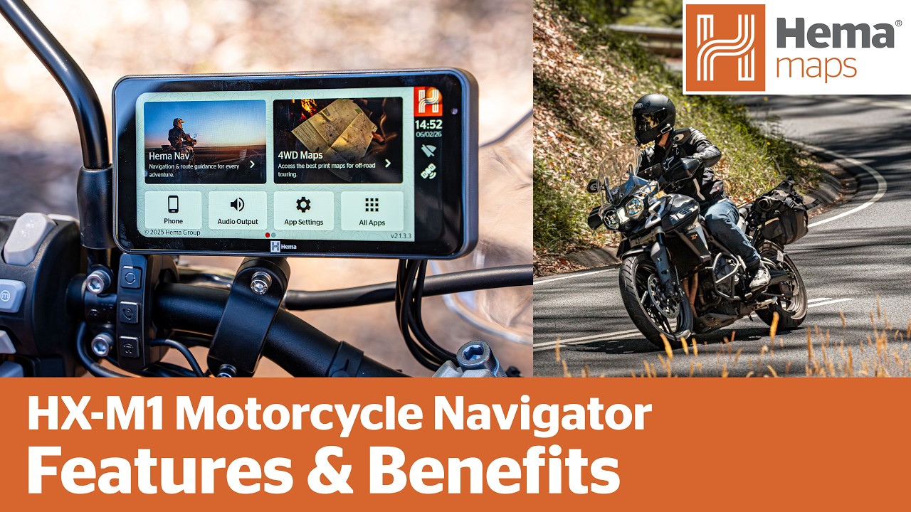 HX-M1 Motorcycle GPS Navigator | Features & Benefits (Off-Road, CarPlay & Dash Cam)