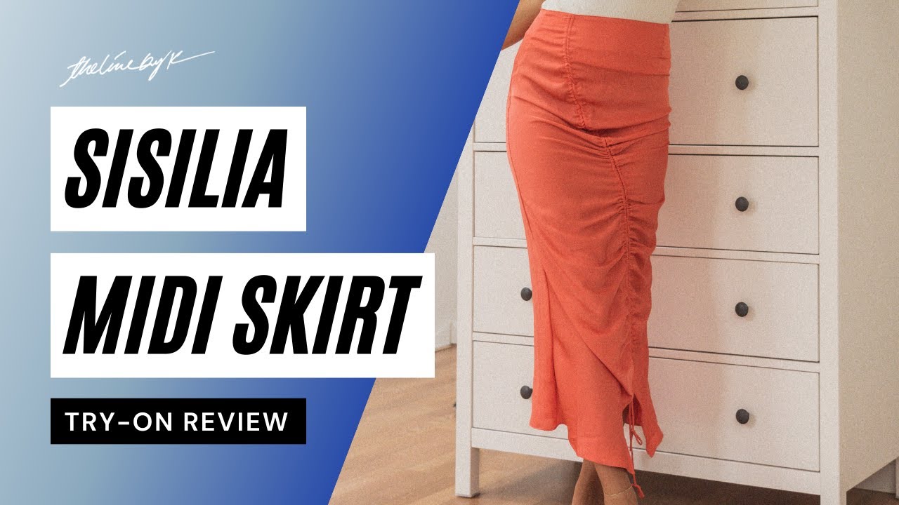 The Line by K Sisilia Drawcord Midi Skirt | The Lobby