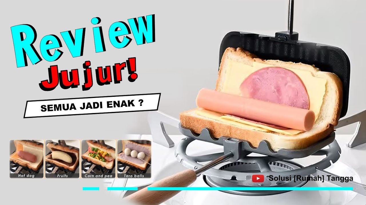 Cara Membuat SANDWICH Anti Ribet | Pemanggang Roti Kekinian ala Korea | 4w1h GoHappy