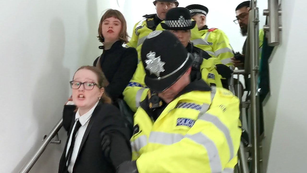 Just Stop Oil Supporters Occupy Insurance Companies Driving Destruction | Birmingham | 1 March 2024