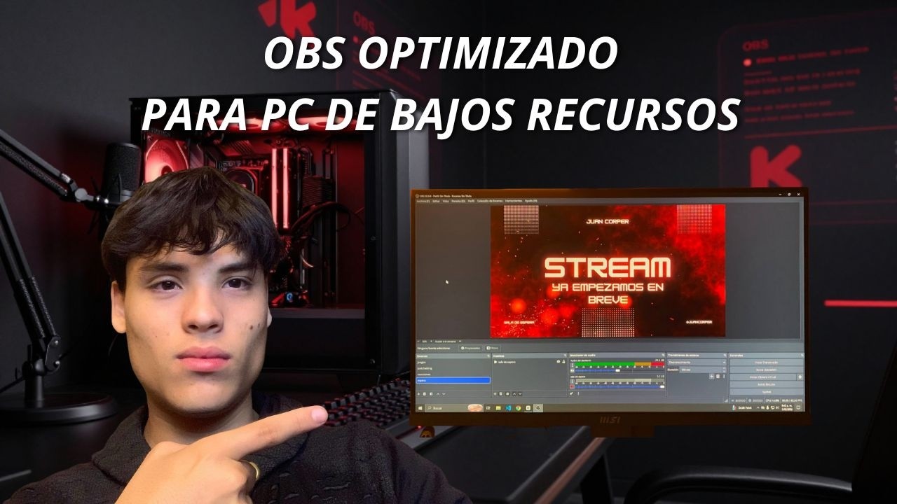 OBS OPTIMIZADO PARA PC DE BAJOS RECURSOS | ASI HAGO STREAM EN MI PC DDR3