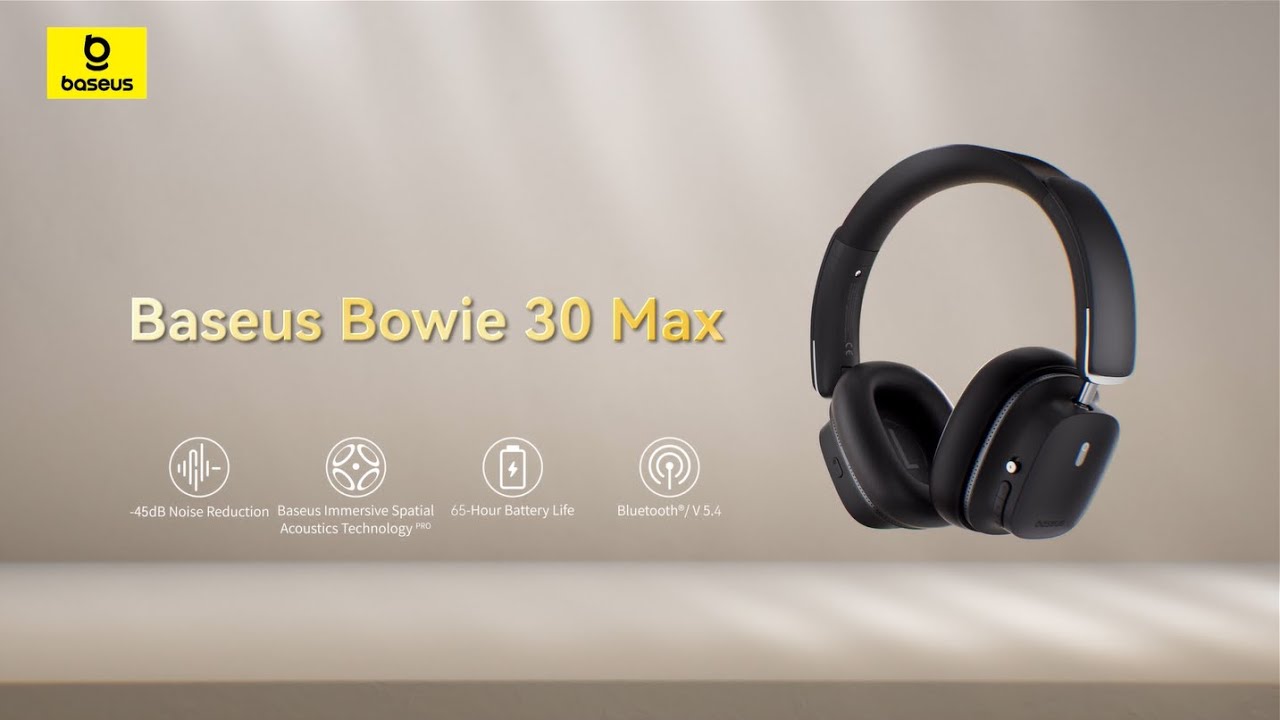 🌟Bowie 30 Max | Baseus First Head-Tracking Spatial Audio Headphones #baseus  #headphones