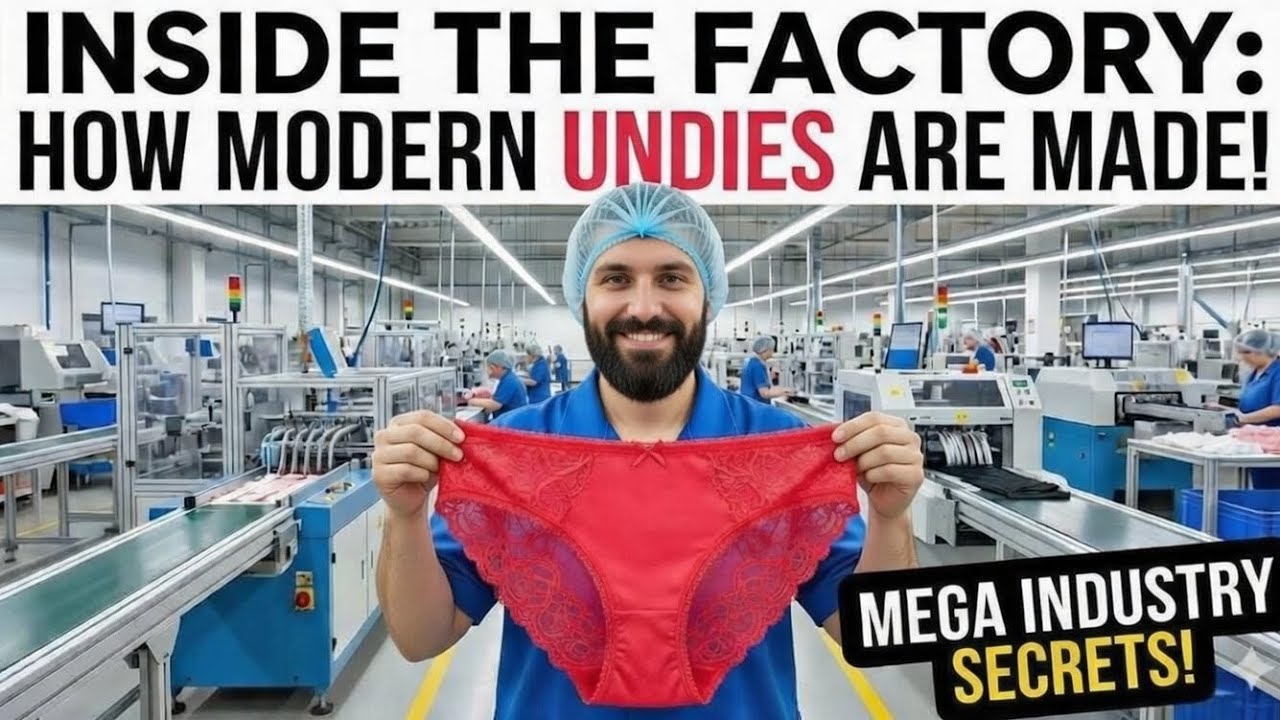 Inside a massive factory: how women underwear are made: #productivity #viral #viralvideo #shorts 