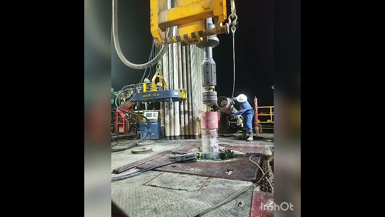 13 3/8 casing running by one floorman/roughneck