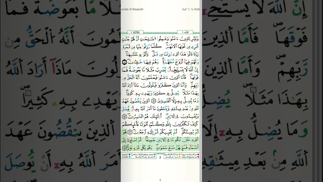 ✨الثمن الثالث من الحزب الأول من سورة البقرة بقراءة ورش ✨