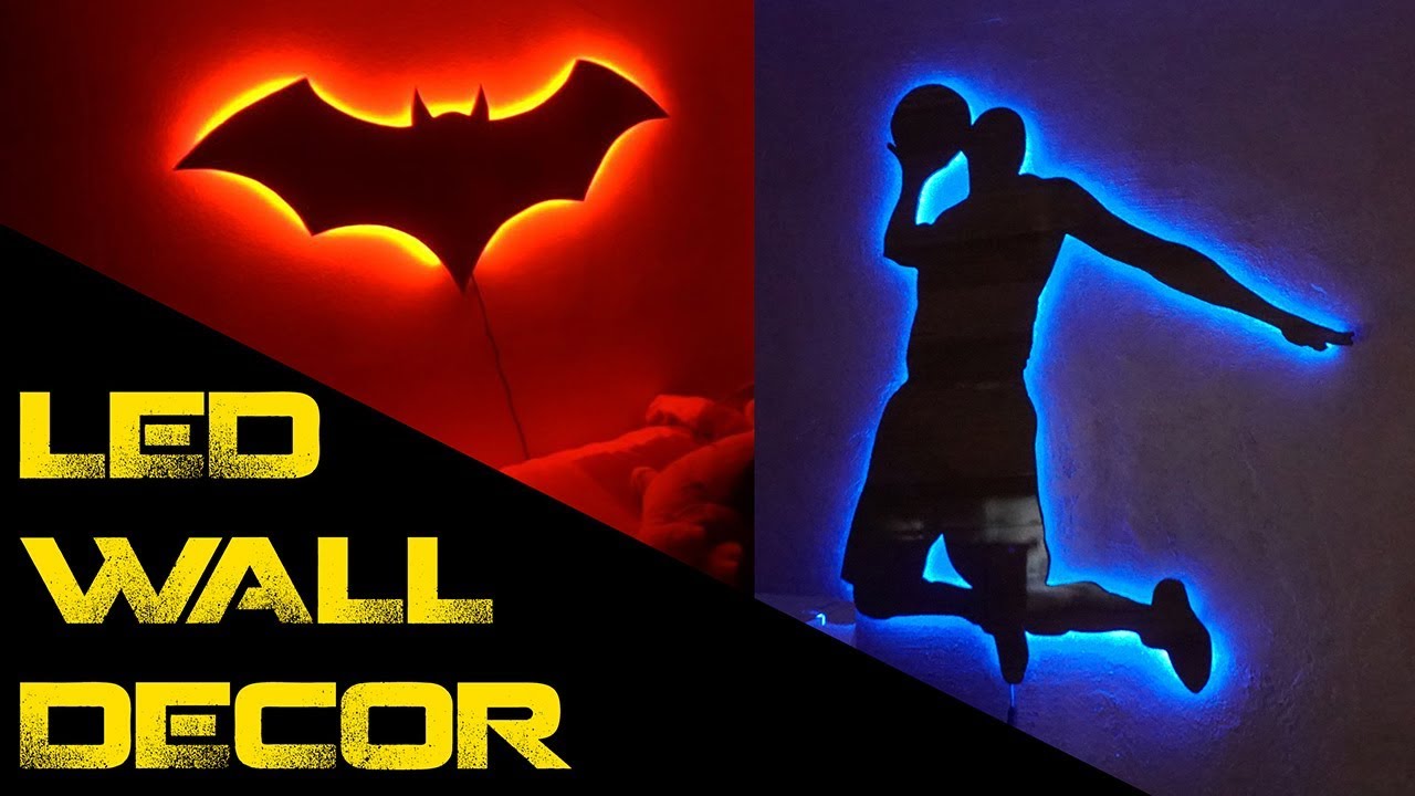 Decorazione in legno con illuminazione a led - Led wall decor