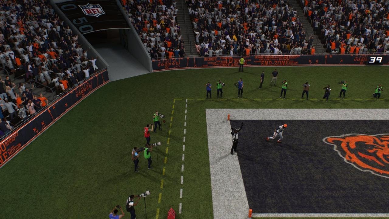 Madden NFL 26 Mathew Garapic Chicago Bears touchdown The chosen one