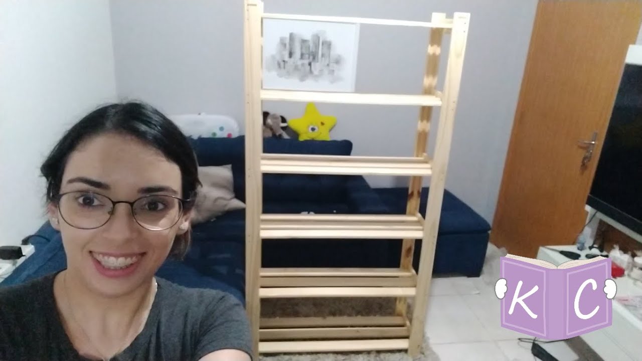 MONTANDO MINHA ESTANTE NOVA + ORGANIZAÇÃO DE LIVROS