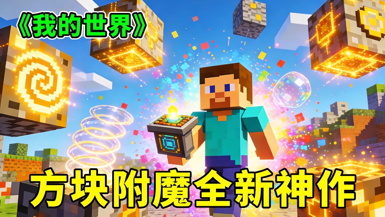 《我的世界》玩法界炸裂革新！方块附魔全新神作登场✨奇葩玩法直接颠覆 MC 体验🤤【助人为乐史蒂芬】