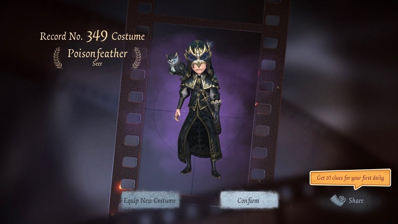 Identity V | Seer’s NEW Skin Looks SO FANCY! | Seer “Poisonfeather” Gameplay