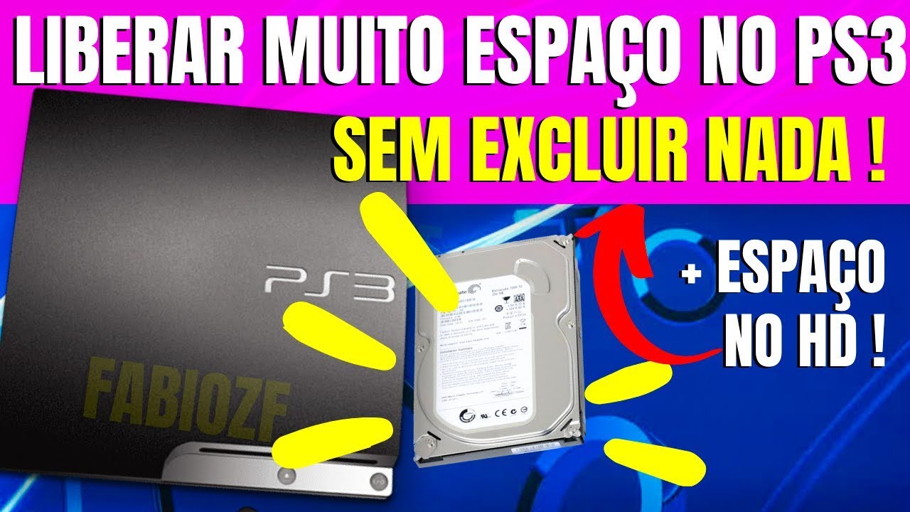 COMO LIBERAR ESPAÇO NO HD DO PLAYSTATION 3 (SEM APAGAR NADA) | 2024