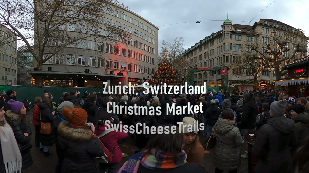 Zurich's Singing Christmas Tree & Wiehnachtsm&auml;rt, Switzerland (Daily 360&deg; VR Video)