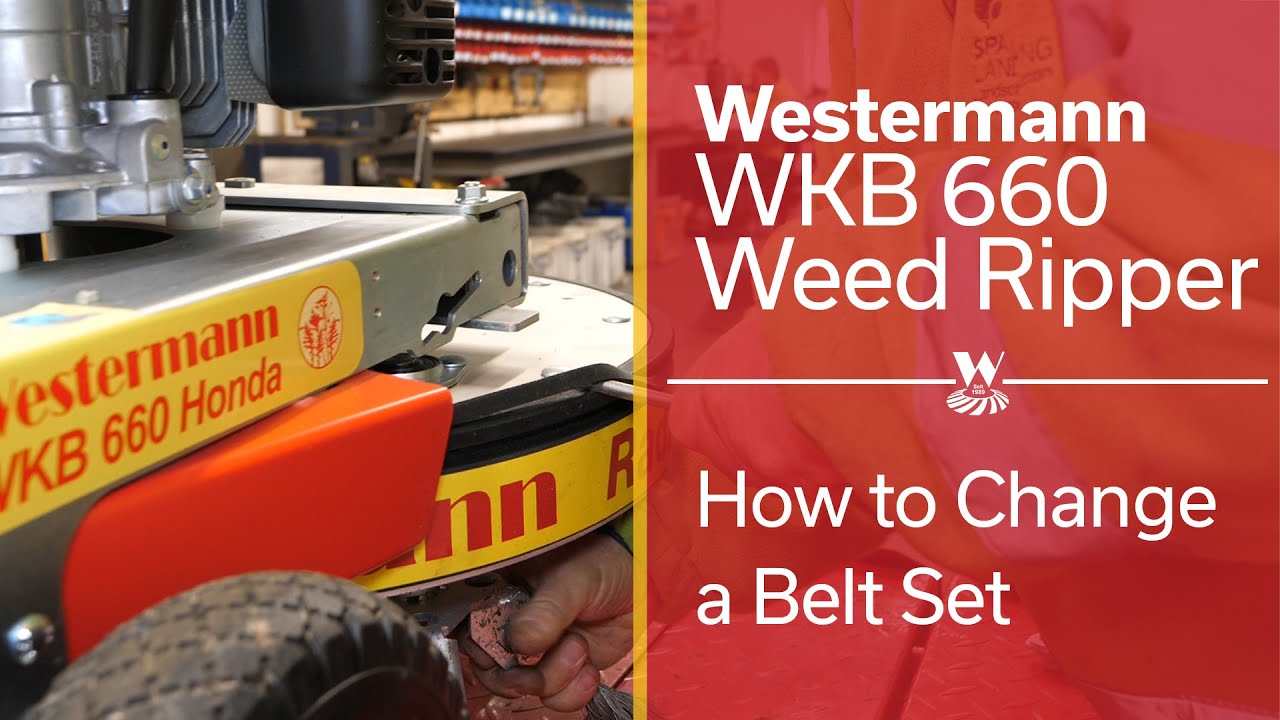 How to Change The Westermann WKB660 Weed Ripper Belts