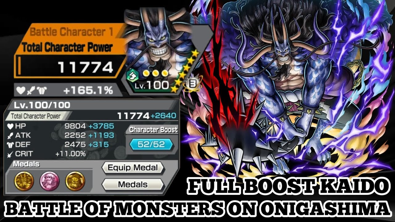 FULL BOOST KAIDO BATTLE OF MONSTERS ON ONIGASHIMA | ONE PIECE BOUNTY RUSH