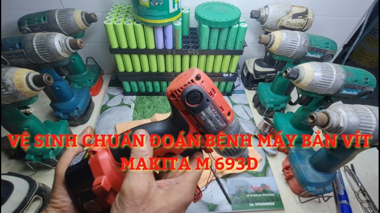 Makita M6913D đầu khía.Vệ sinh và chuẩn đoán bệnh