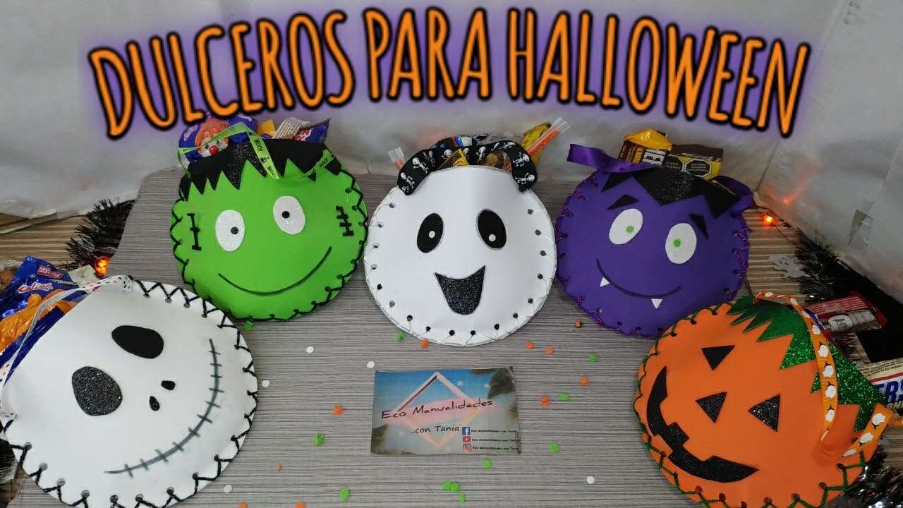 Dulceros para Halloween 🎃 o Día de Muertos 💀 con Foami / DIY