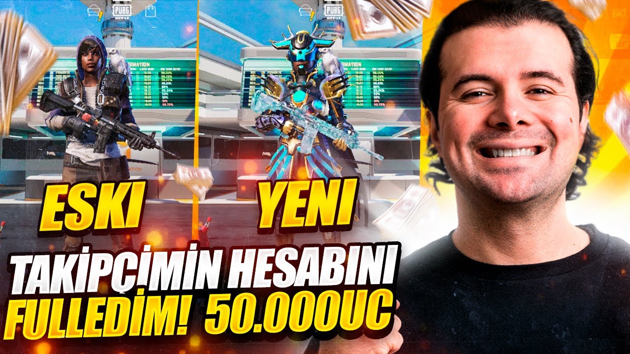 TAKİPÇİMİN HESABINA 5000 TL YÜKLEDİM!! | Pubg Mobile