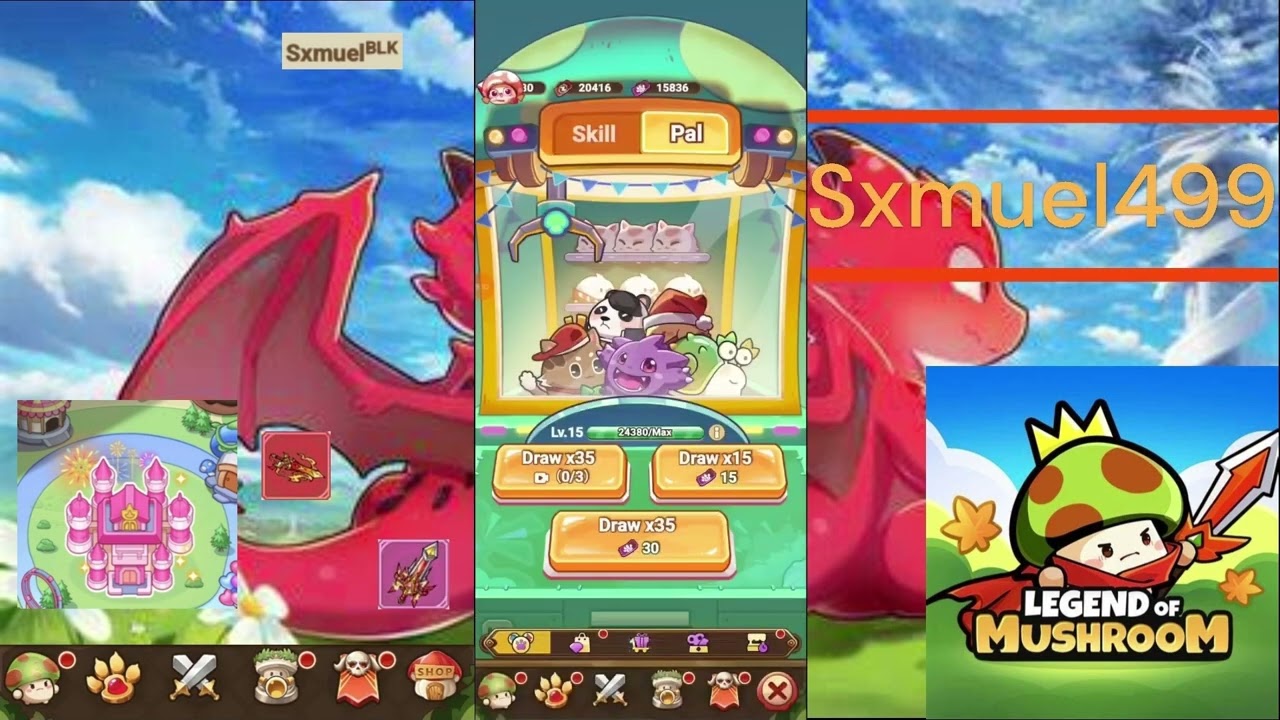 🔥20 000 Pal summon ~~~///~~~ PAL OPEN 20k ~~~///~~~ Legend of Mushroom🔥 PART 1