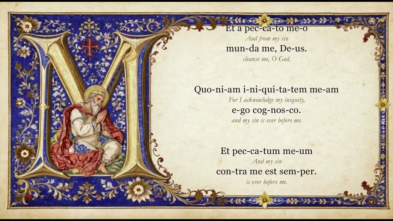 Miserere Mei, Deus | Gregorian Chant for Spiritual Reflection