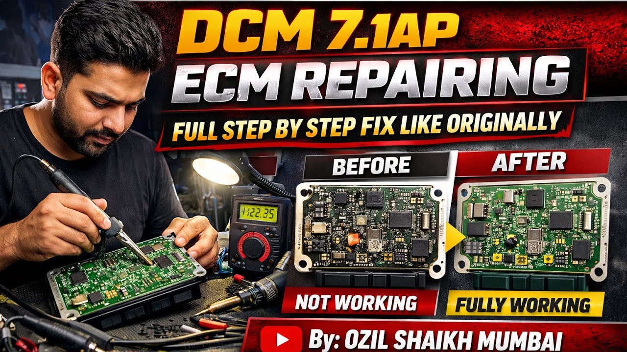DCM 7.1AP Ecm Repairing and fix like originally full step here by Ozil Shaikh Mumbai