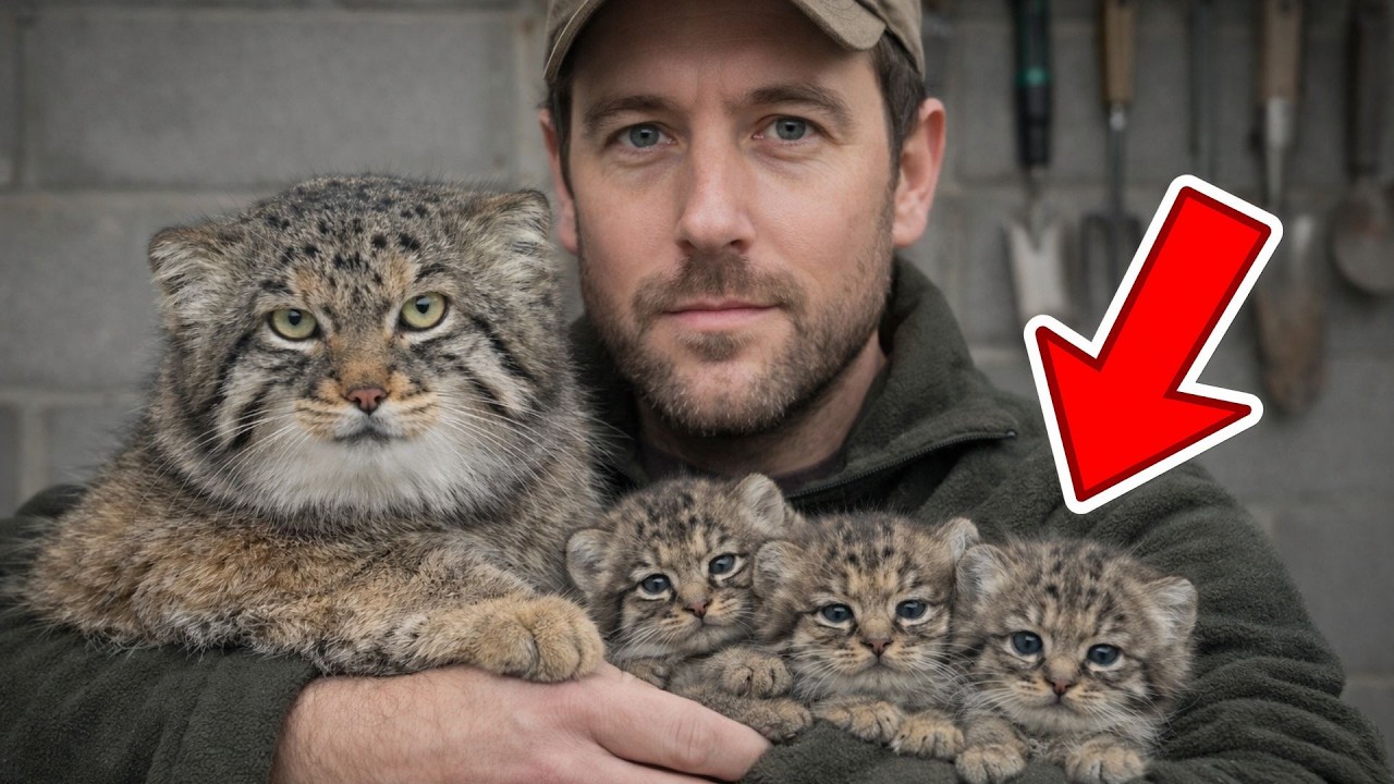 I Rescued a Trapped Baby Manul… Now It’s Part of My Family! 🐾
